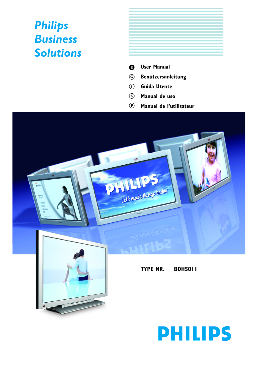 Philips BDH5011 user manual Philips Business Solutions 