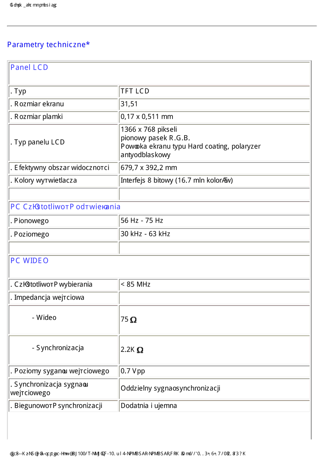 Philips BDL3221V 5RPLDUHNUDQX, 5RPLDUSODPNL, SLRQRZ\SDVHN5*%, Dqw\Rgeodvnrz, .Roru\Z\Ğzlhwodfd,  3RLRPHJR 