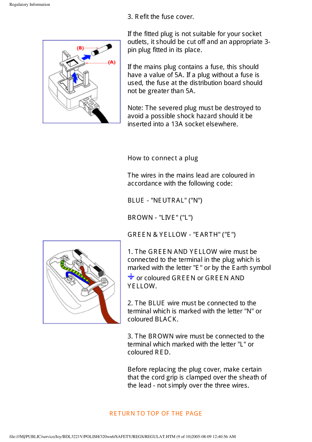 Philips BDL3221V manual 5HILWWKHIXVHFRYHU, SlqSoxjIlwwhgLqLwvSodfh, +RzWrFrqqhfwDSoxj, FRORXUHG5 