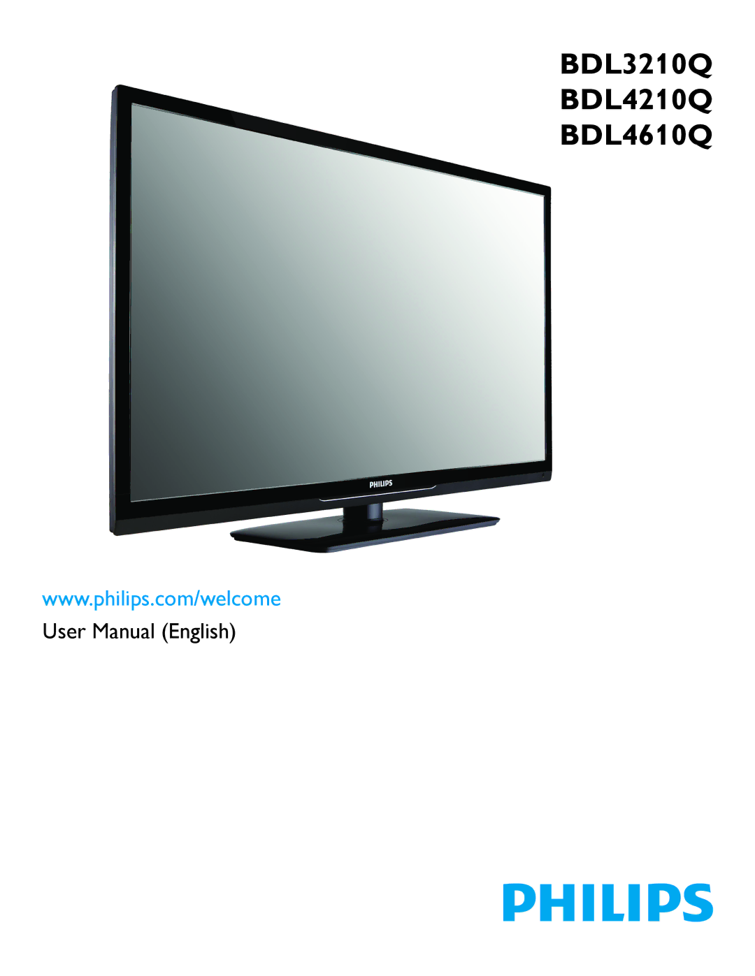 Philips user manual BDL3210Q BDL4210Q BDL4610Q 