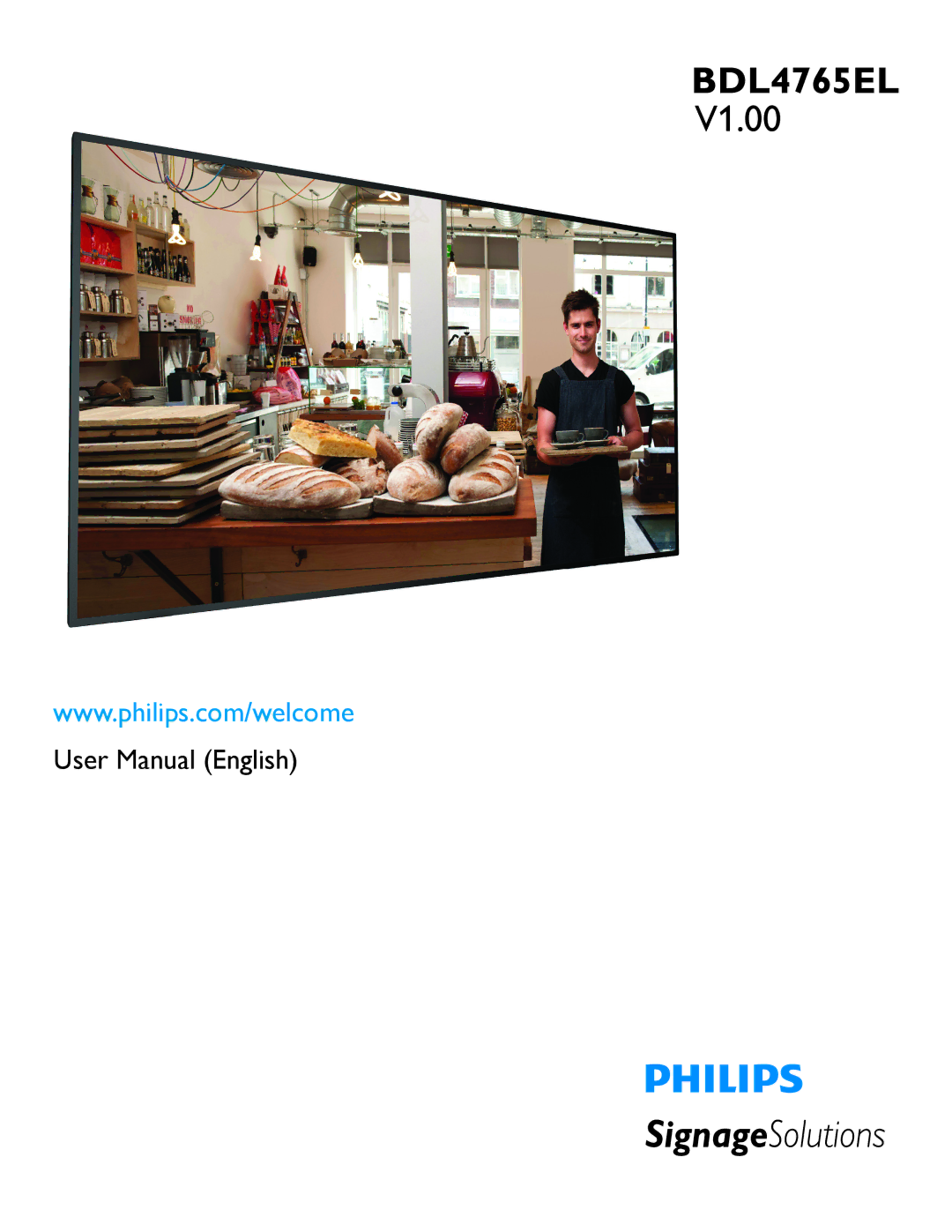 Philips BDL4765El user manual BDL4765EL 