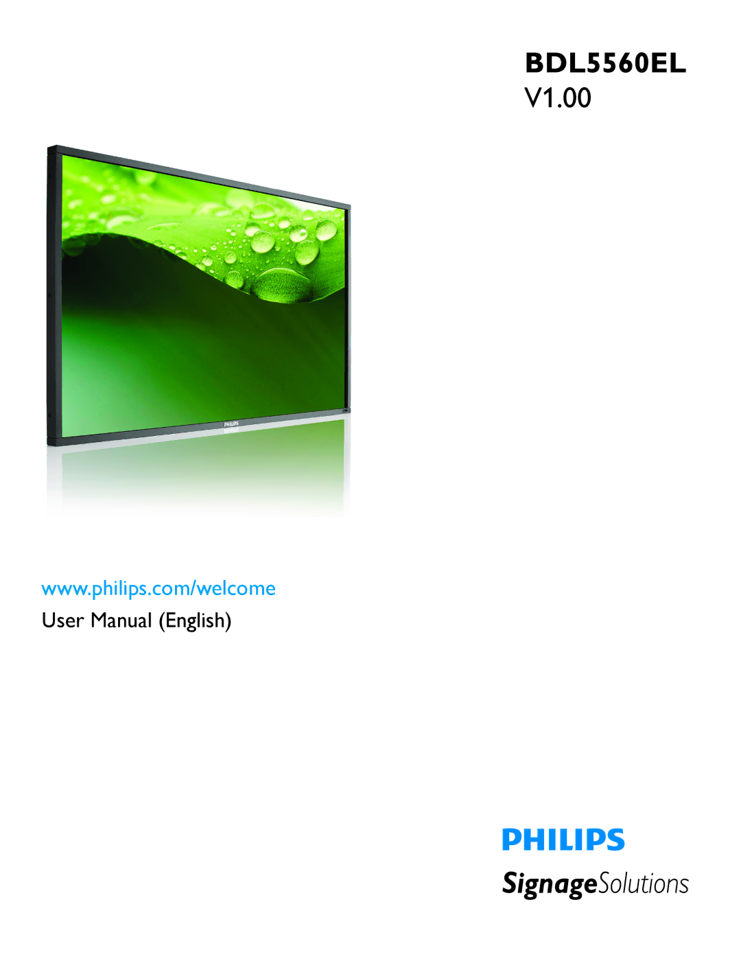 Philips BDL5560EL user manual 