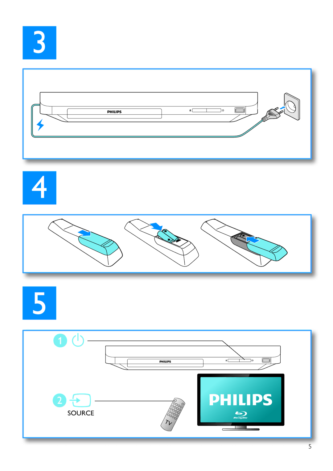 Philips BDP2100 user manual Source 