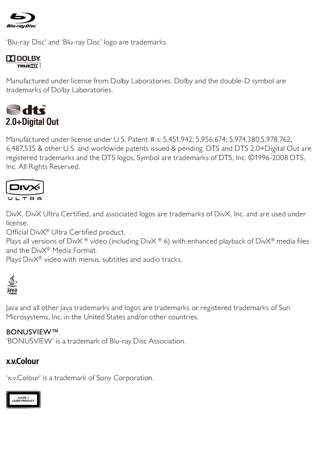 Philips BDP2500/12 user manual Bonusview 