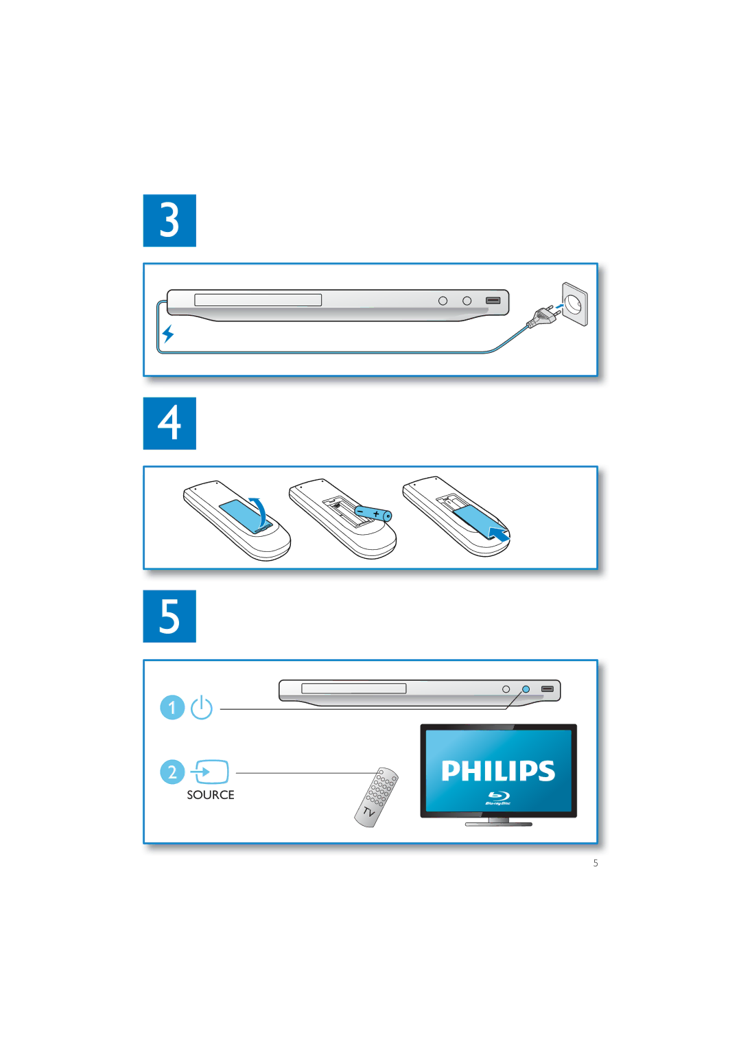 Philips BDP2600 user manual Source 