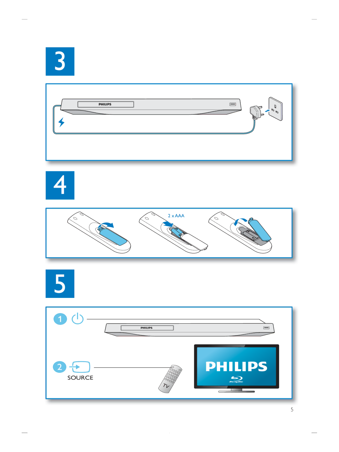 Philips BDP2900 user manual Source 