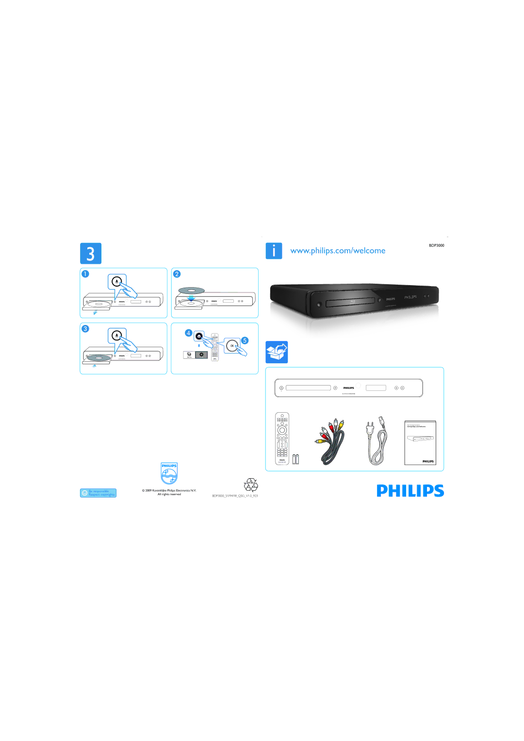 Philips BDP3000 manual 