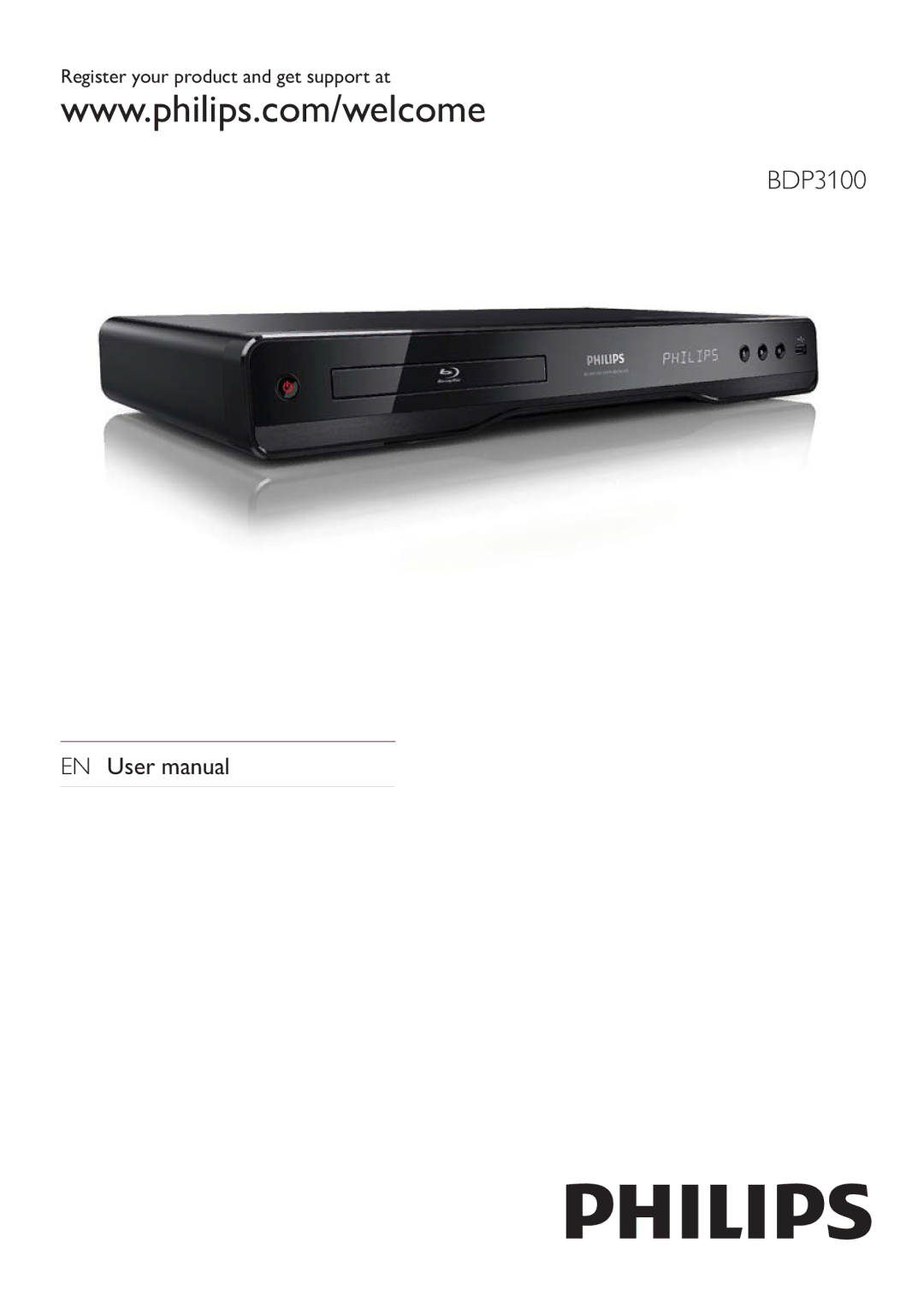 Philips BDP3100 user manual 