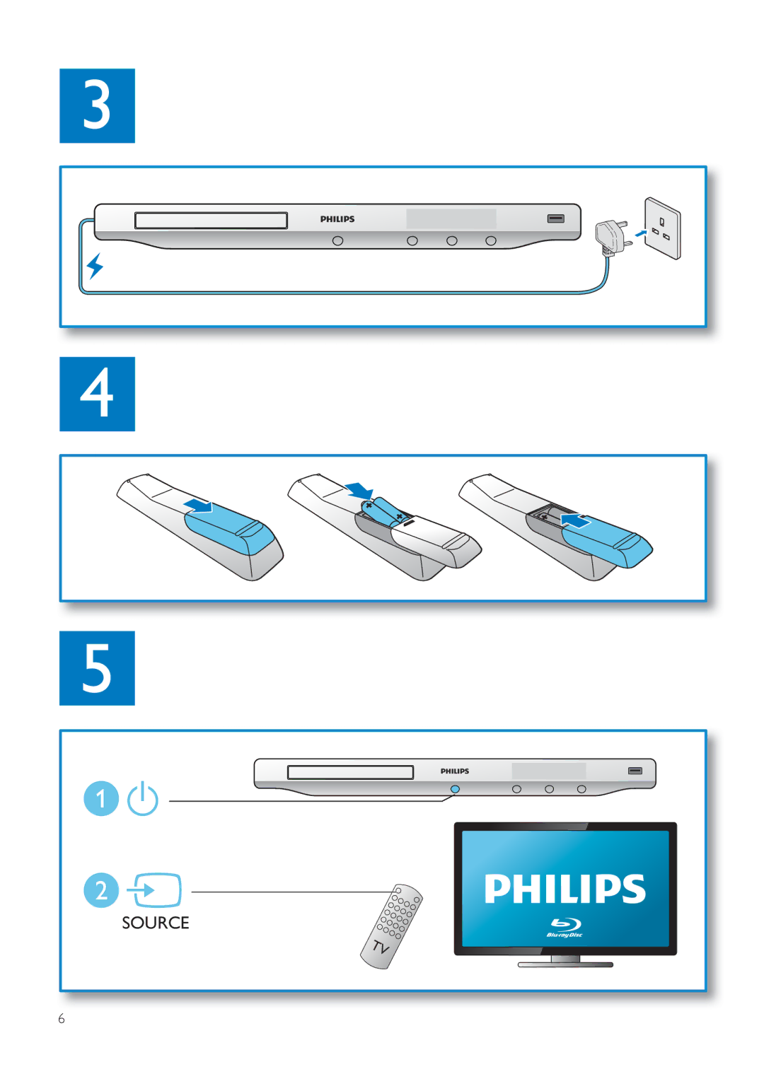 Philips BDP3200 user manual Source 