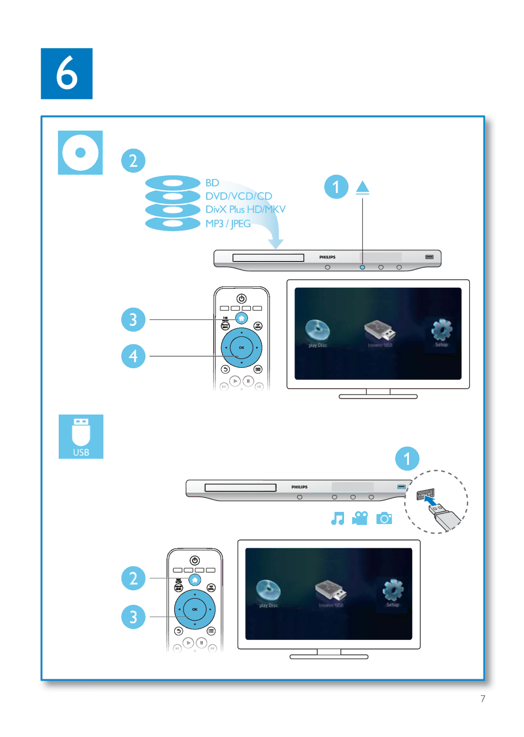 Philips BDP3200 user manual Dvd/Vcd/Cd 