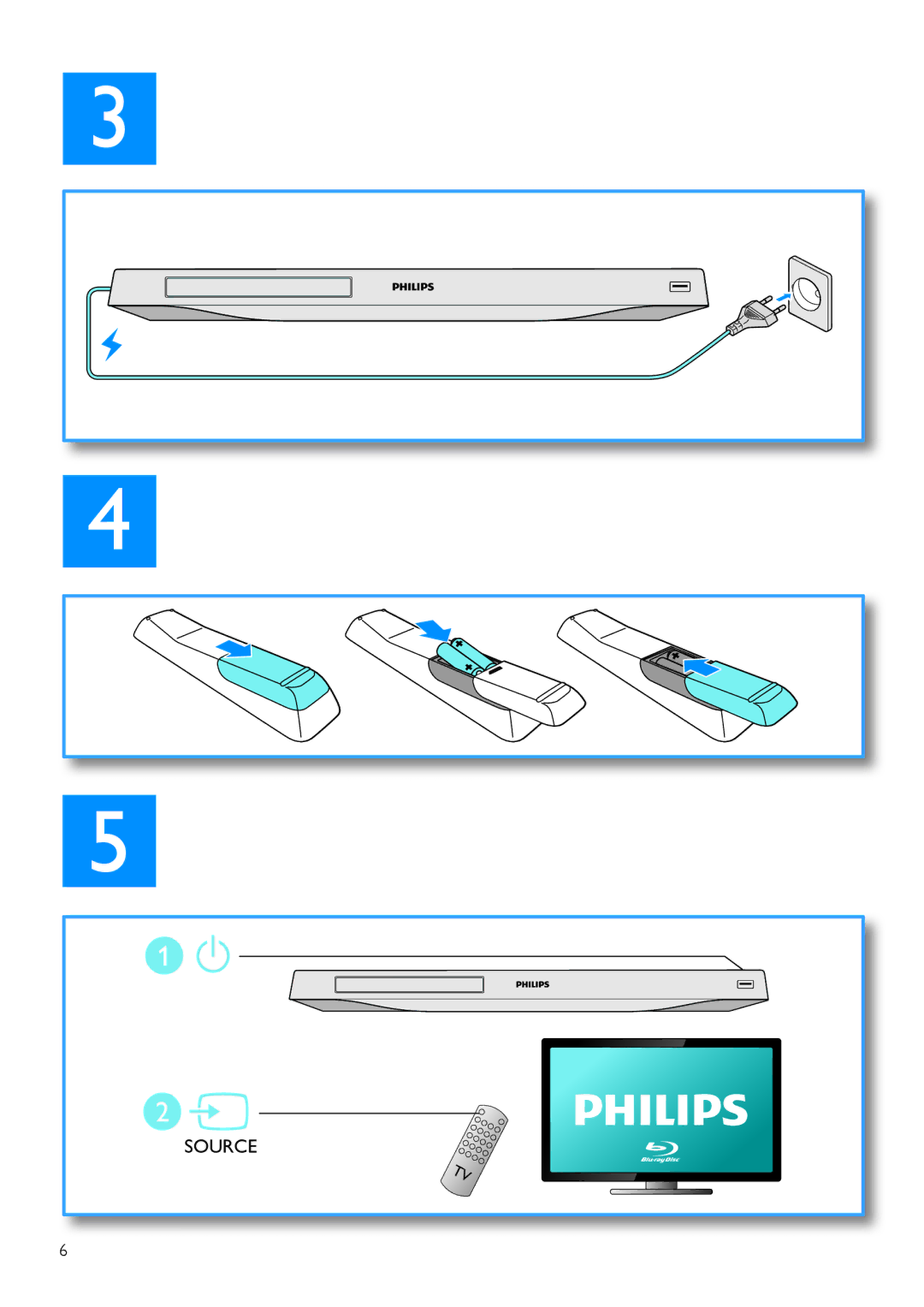 Philips BDP3305, BDP3310 user manual Source 