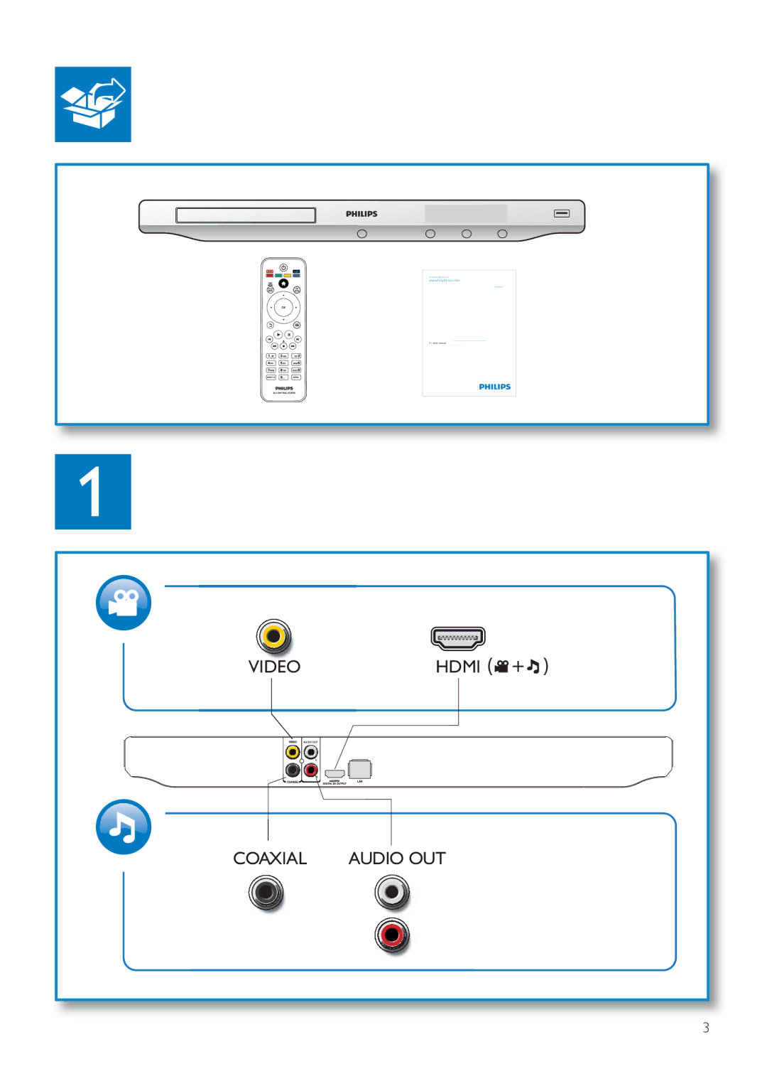 Philips BDP3406/F7 user manual Video Hdmi 