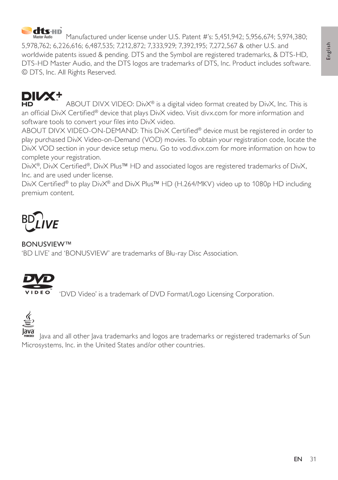 Philips BDP5200 user manual Bonusview 