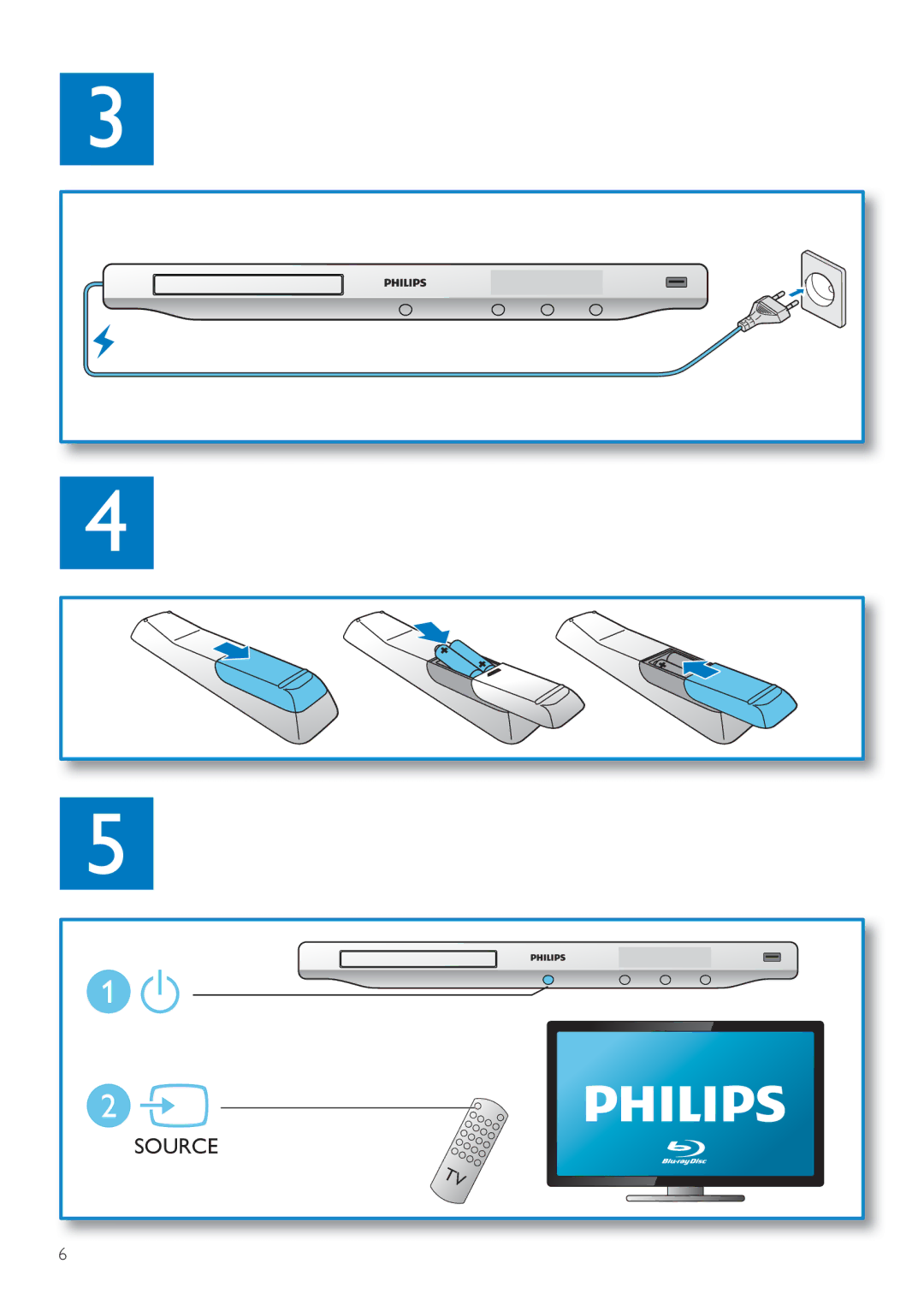 Philips BDP5200 user manual Source 