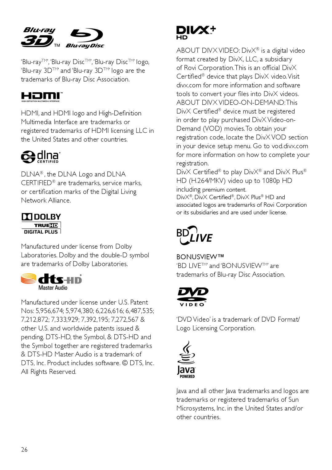 Philips BDP5500 user manual Bonusview 