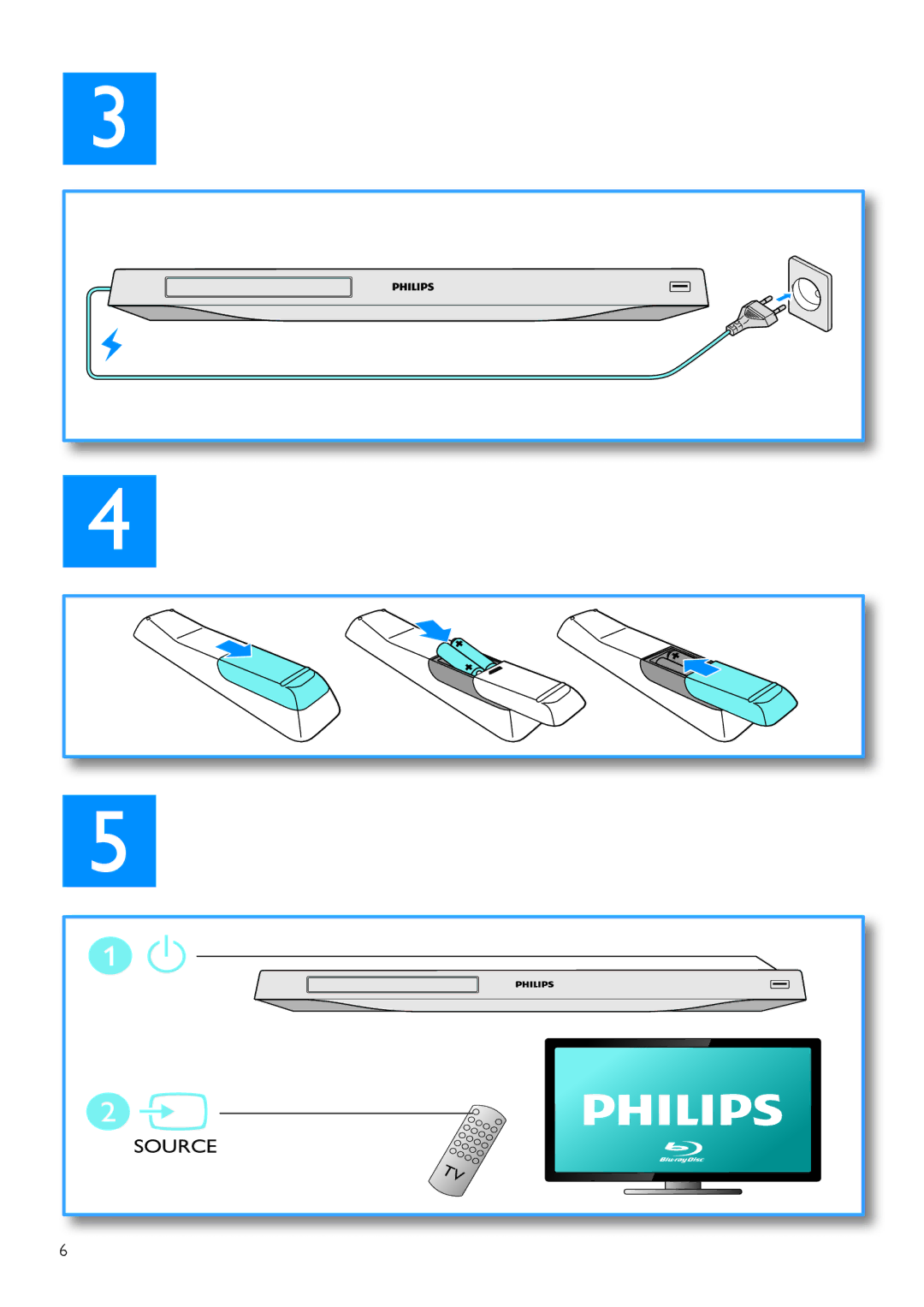 Philips BDP5500 user manual Source 