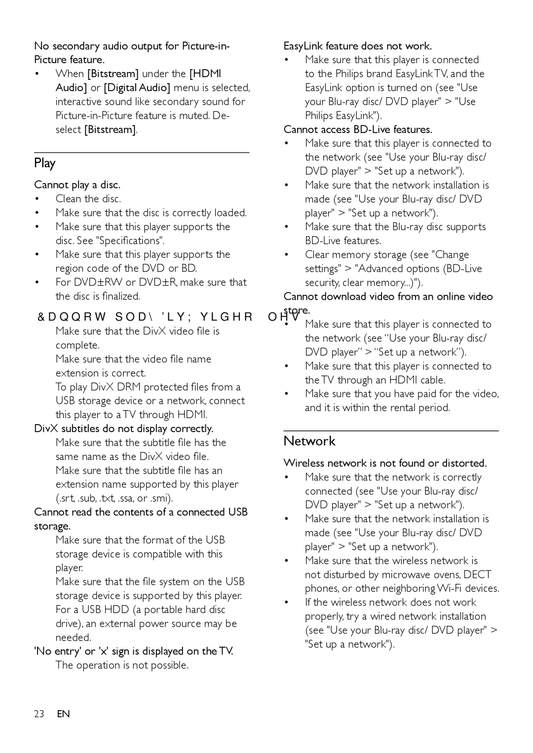 Philips BDP5602, BDP5600 user manual Play, Network 