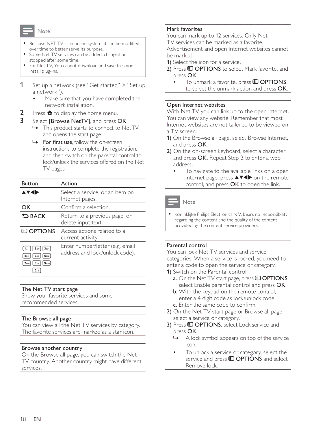 Philips BDP7500B2, BDP7500S2, BDP7500 MK II user manual Back 