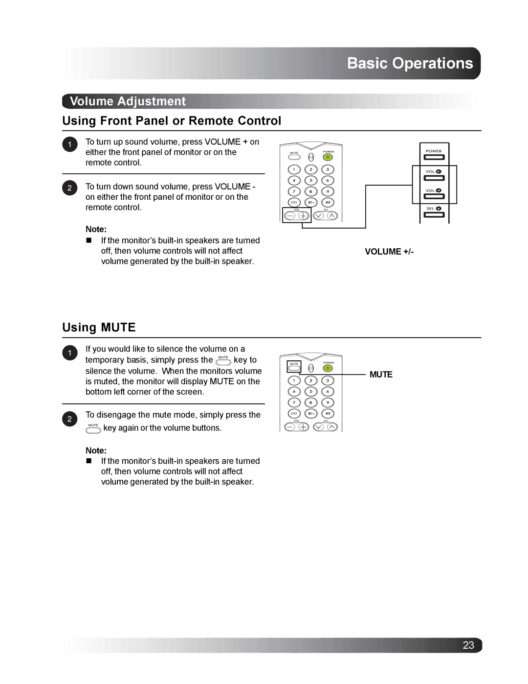 Philips BDS4221/00 user manual Volume Adjustment, Using Mute 