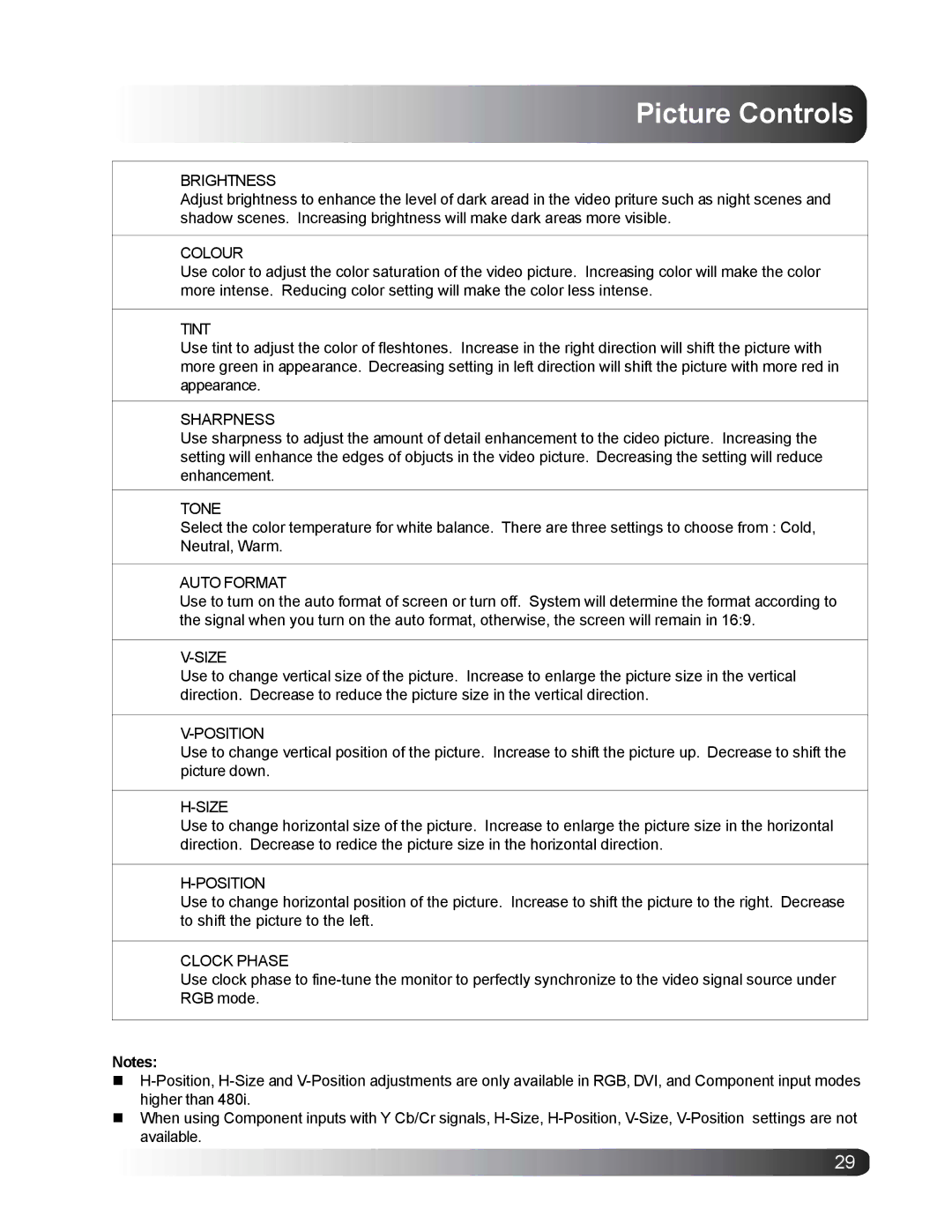 Philips BDS4221/00 user manual Brightness 