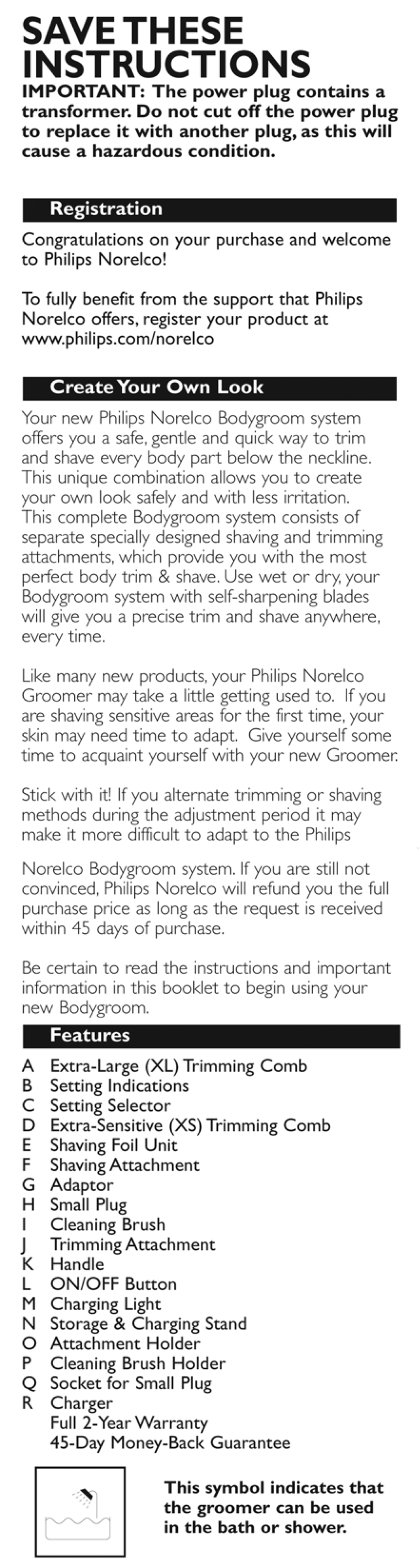 Philips BG2030/60 manual 