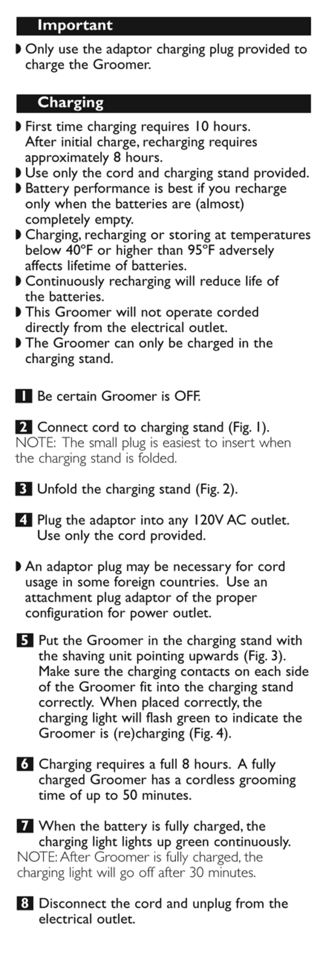 Philips BG2040/34 manual 