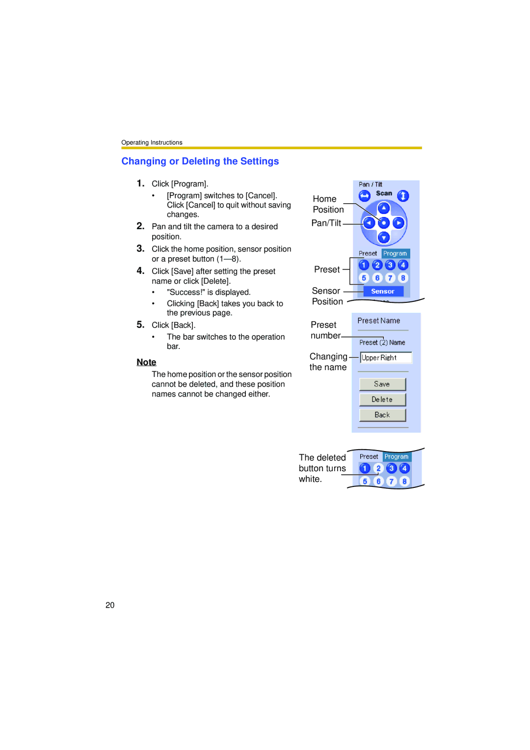 Philips BL-C10 operating instructions Changing or Deleting the Settings 