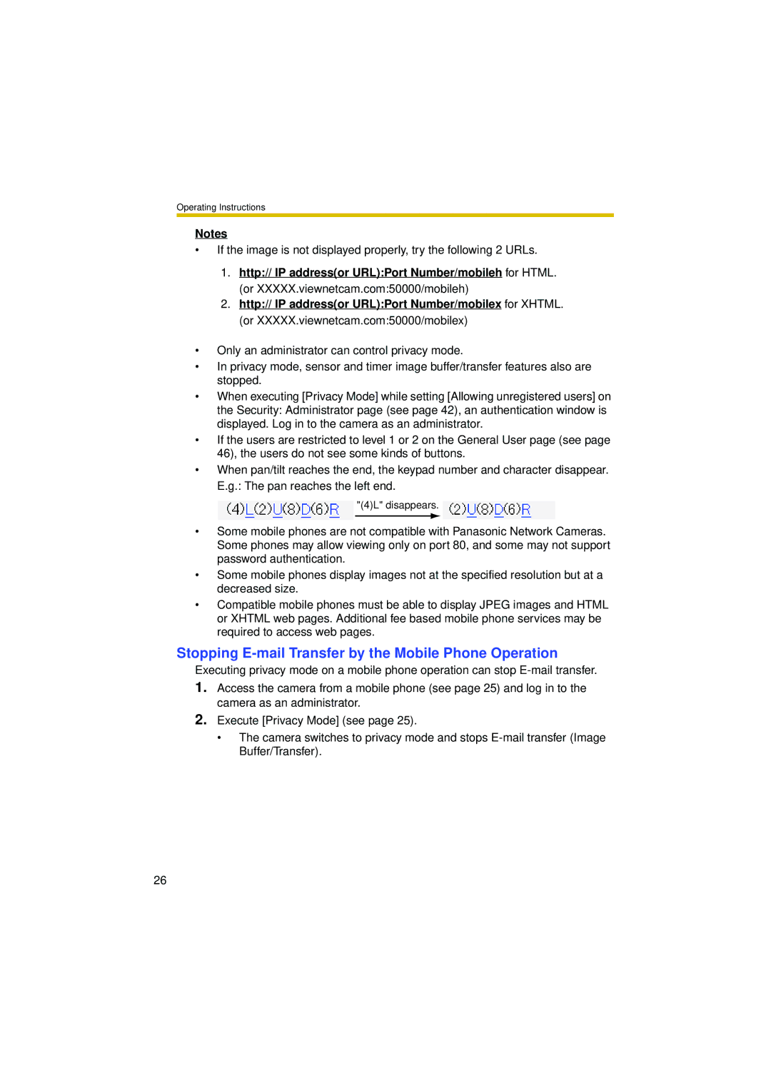 Philips BL-C10 operating instructions Stopping E-mail Transfer by the Mobile Phone Operation 