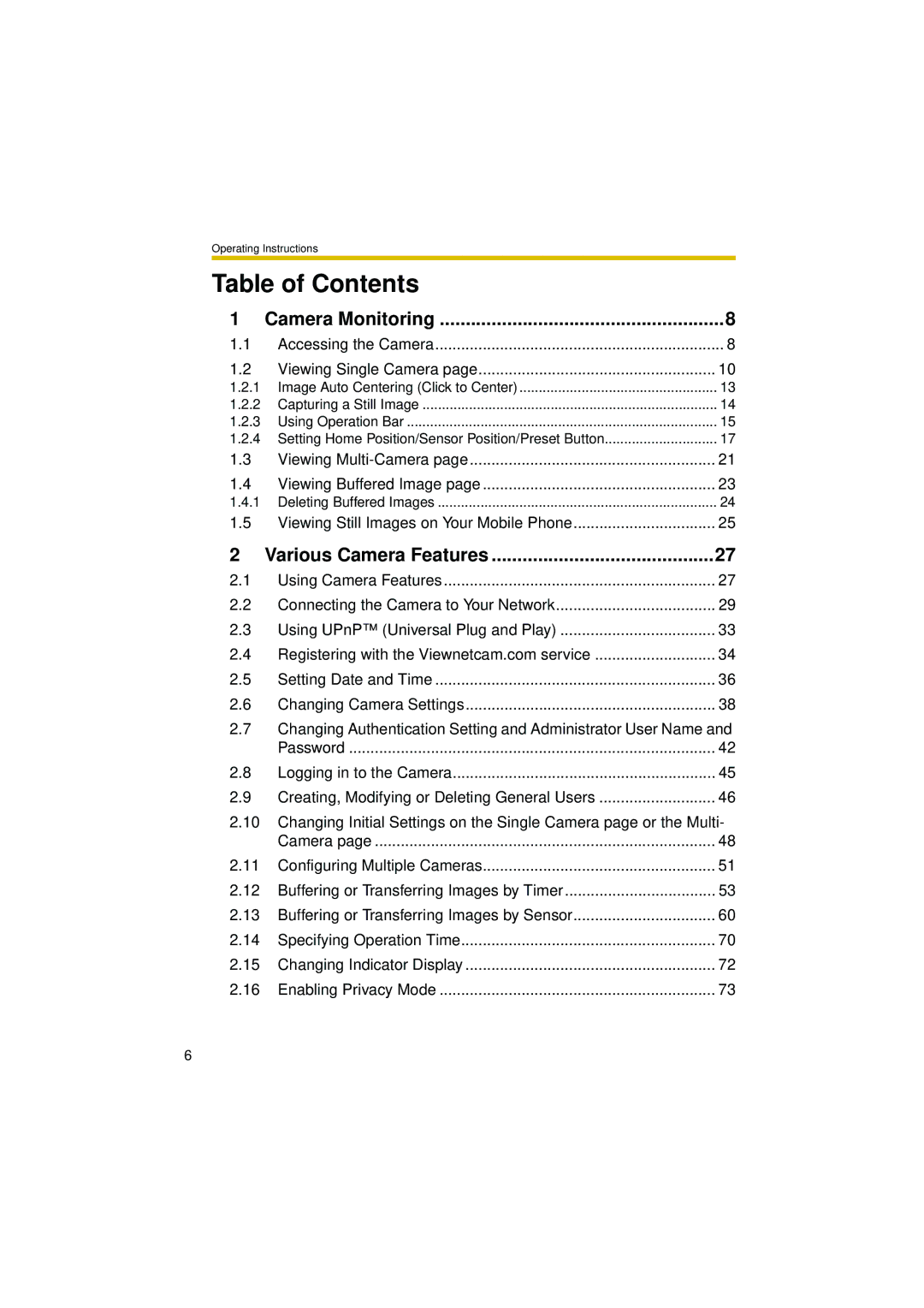 Philips BL-C10 operating instructions Table of Contents 