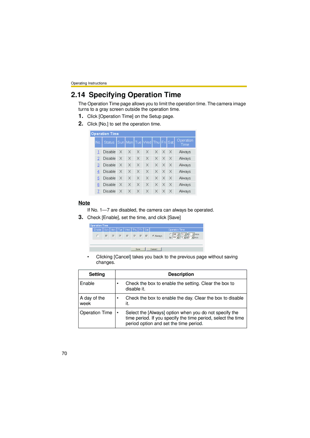 Philips BL-C10 operating instructions Specifying Operation Time 