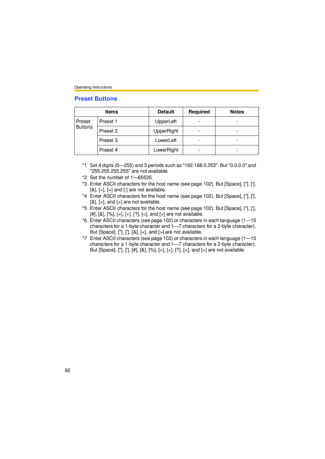 Philips BL-C10 operating instructions Preset Buttons 