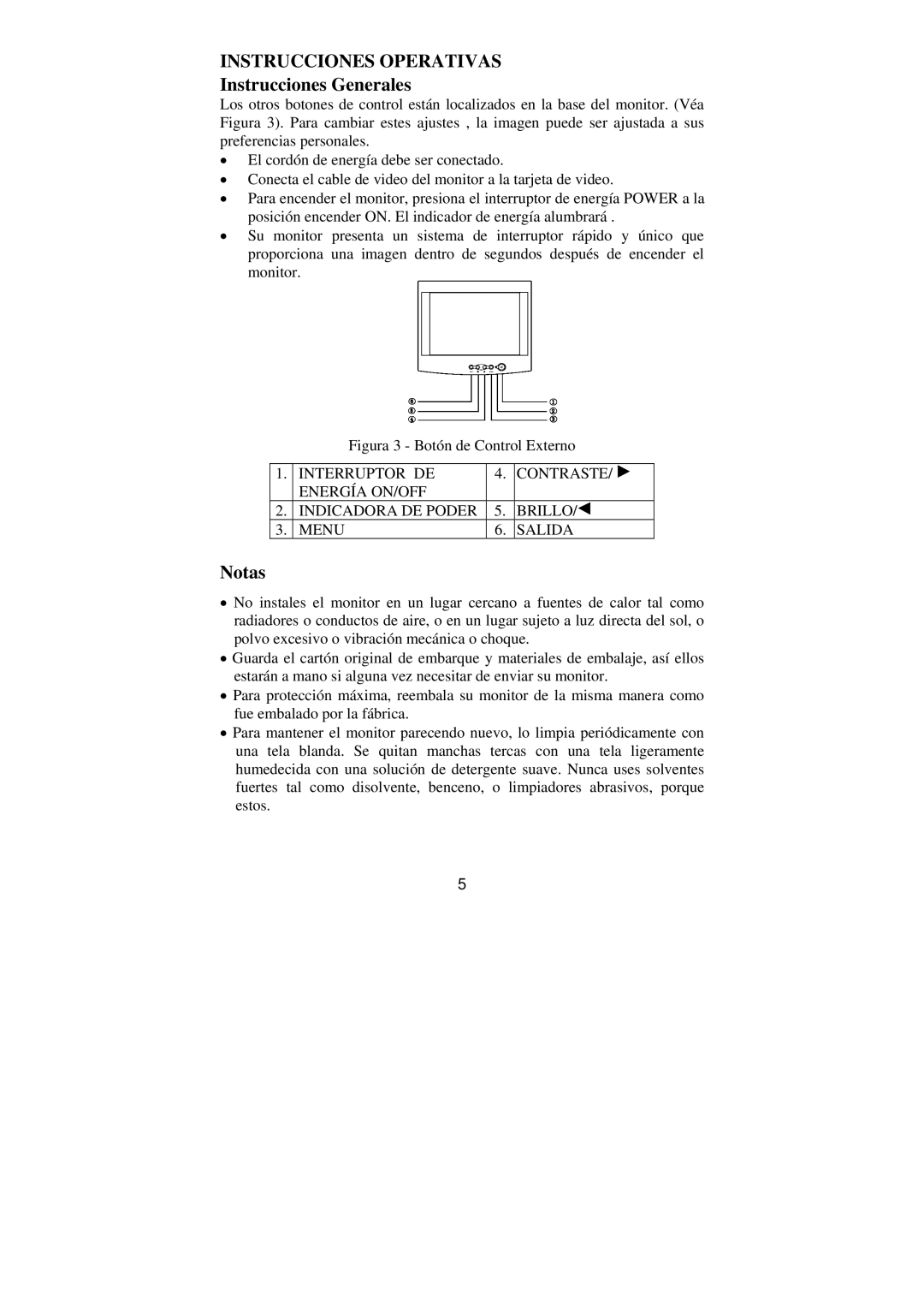 Philips BZ02 manual Instrucciones Operativas, Instrucciones Generales, Notas 