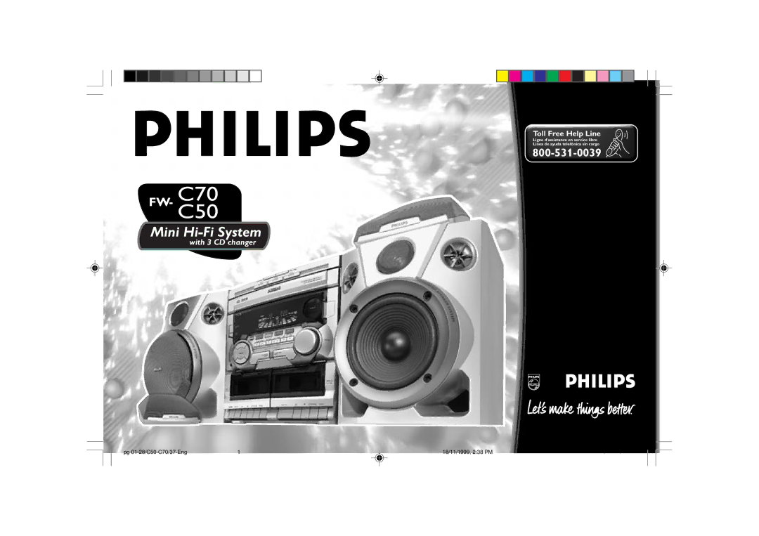 Philips C70, C50 manual Mini Hi-Fi System 