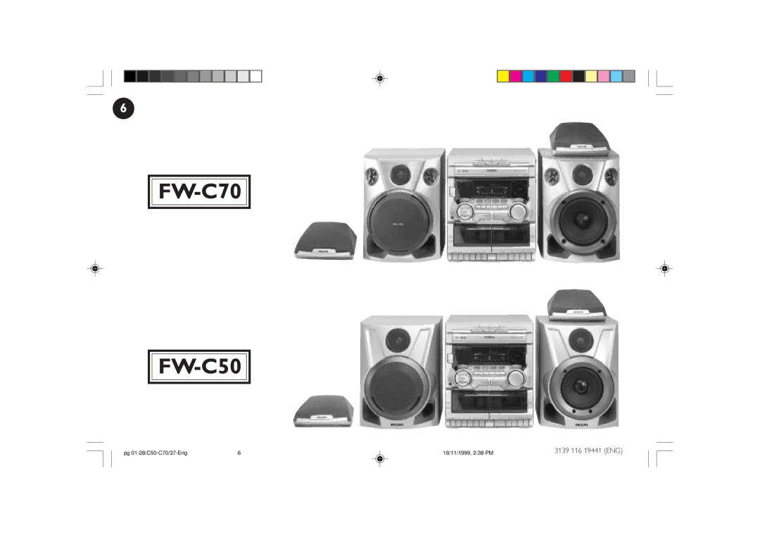 Philips manual FW-C70 FW-C50 