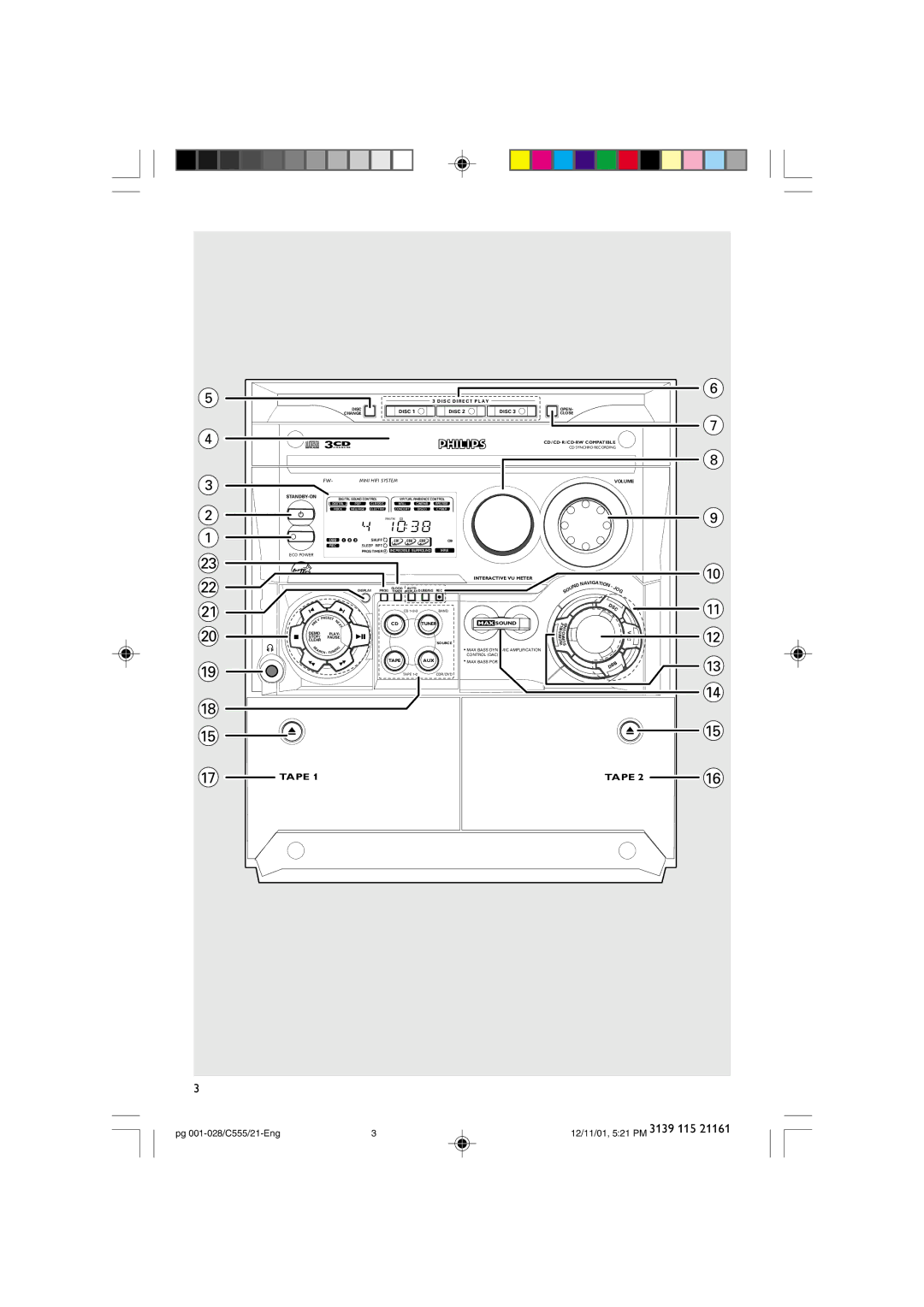 Philips C555 manual Tape 