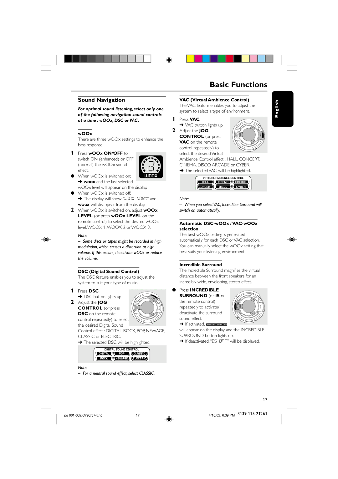 Philips C798 warranty Sound Navigation 