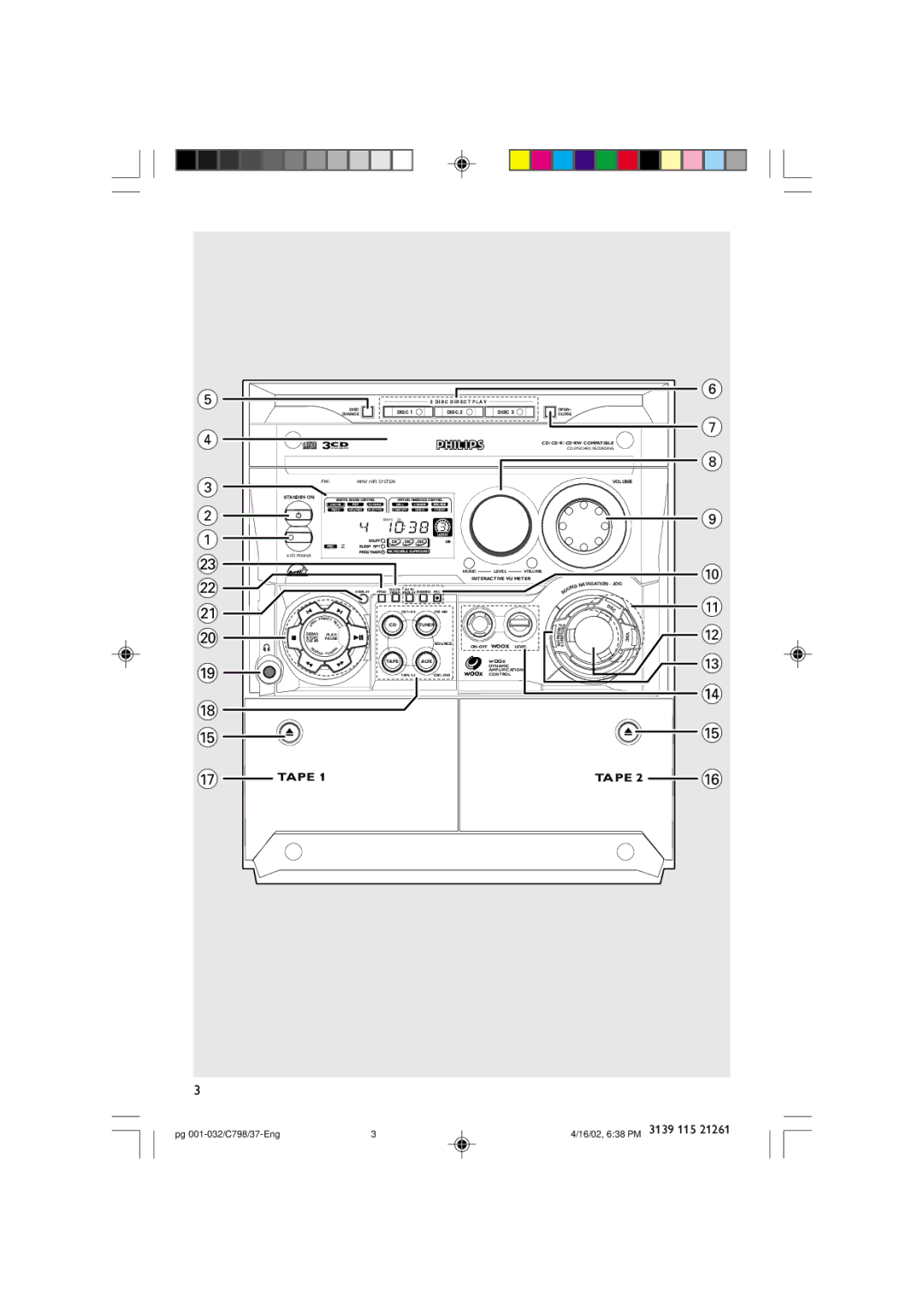 Philips C798 warranty Tape 