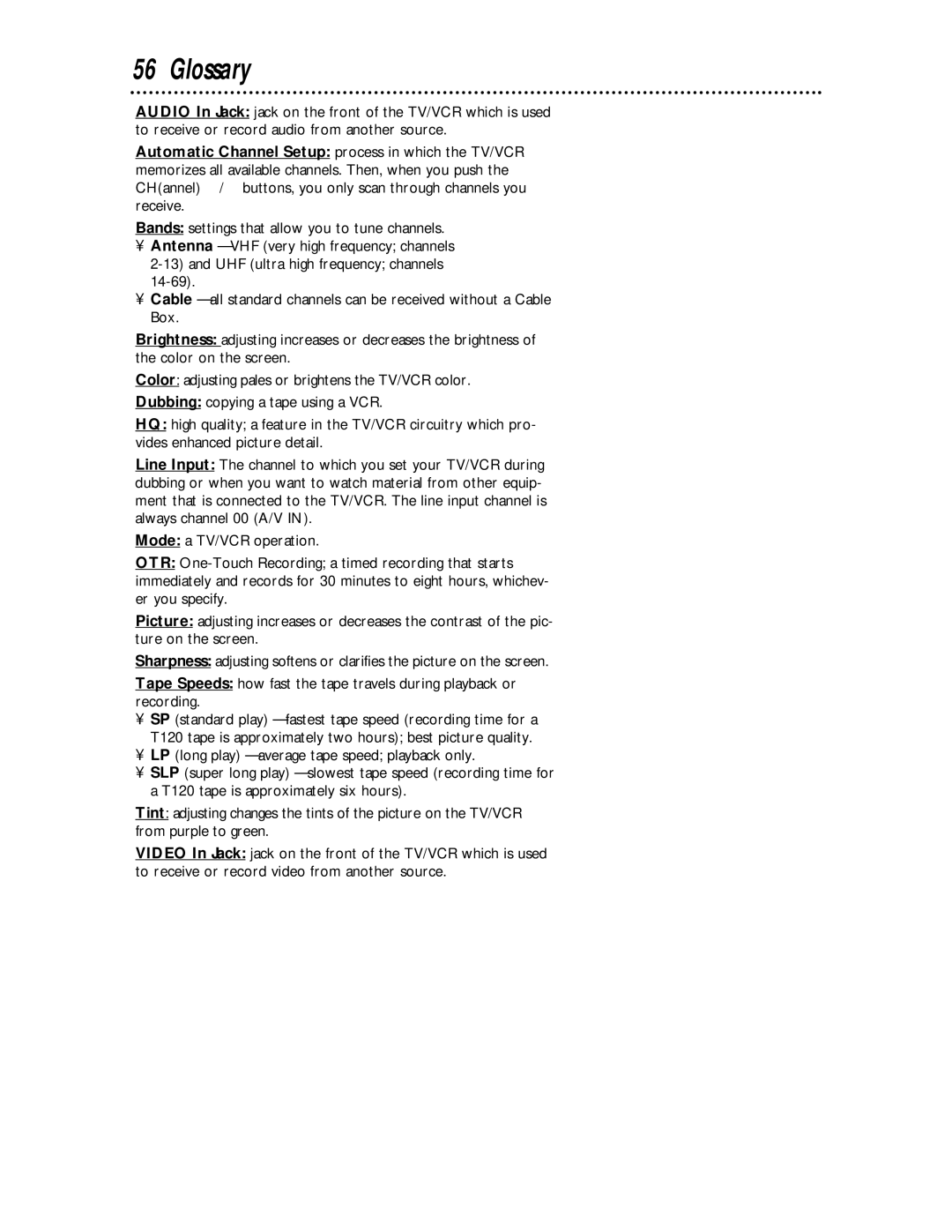 Philips CCC 133AT, CCC 193AT owner manual Glossary 