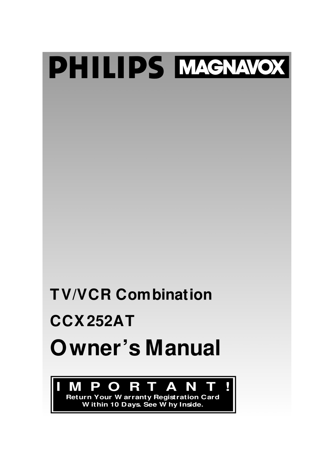 Philips CCX252AT warranty 