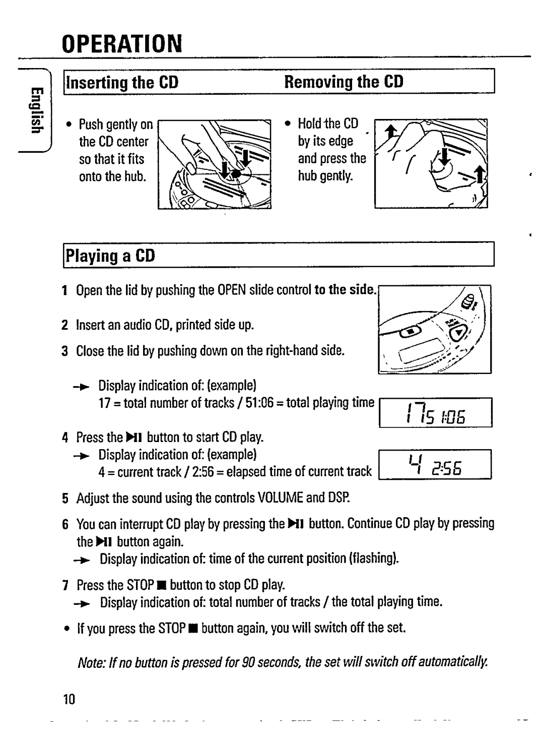 Philips CD 15, CD15/00 manual 