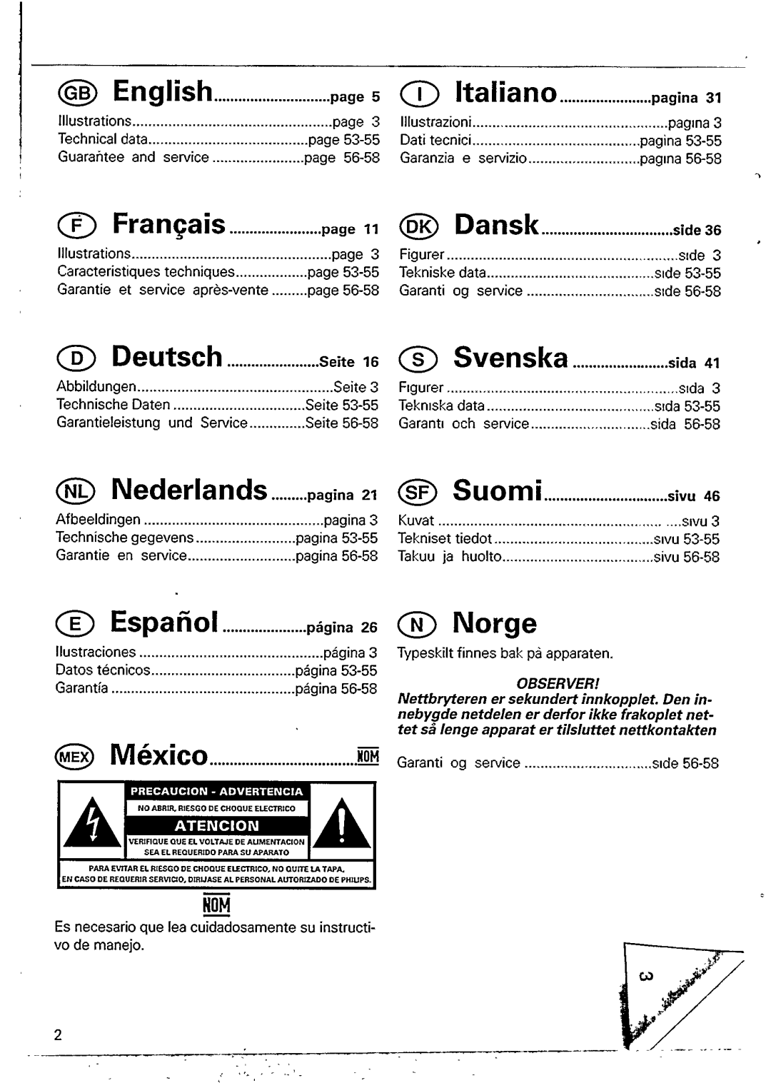 Philips CD 335 manual 