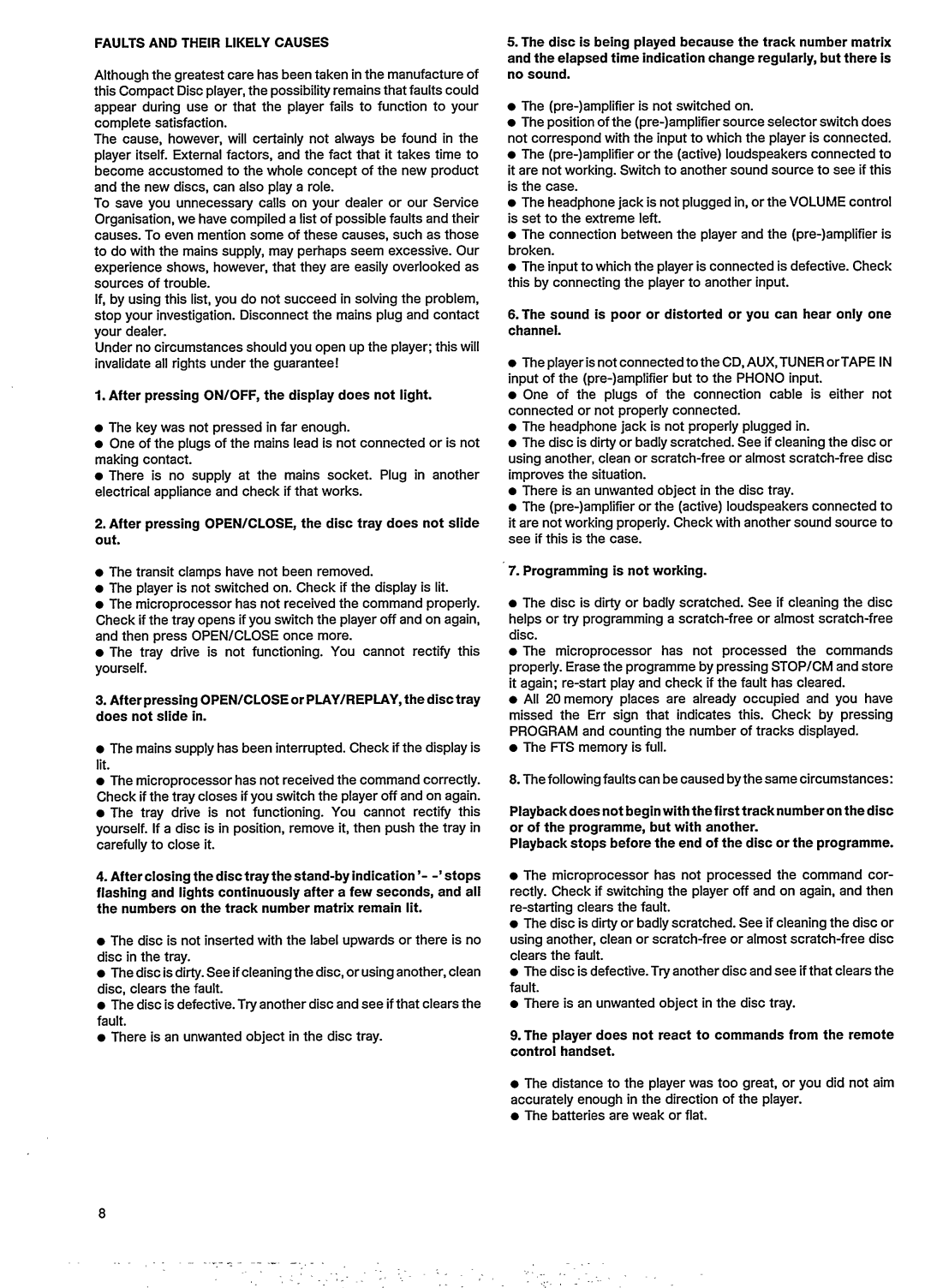 Philips CD 473 manual 