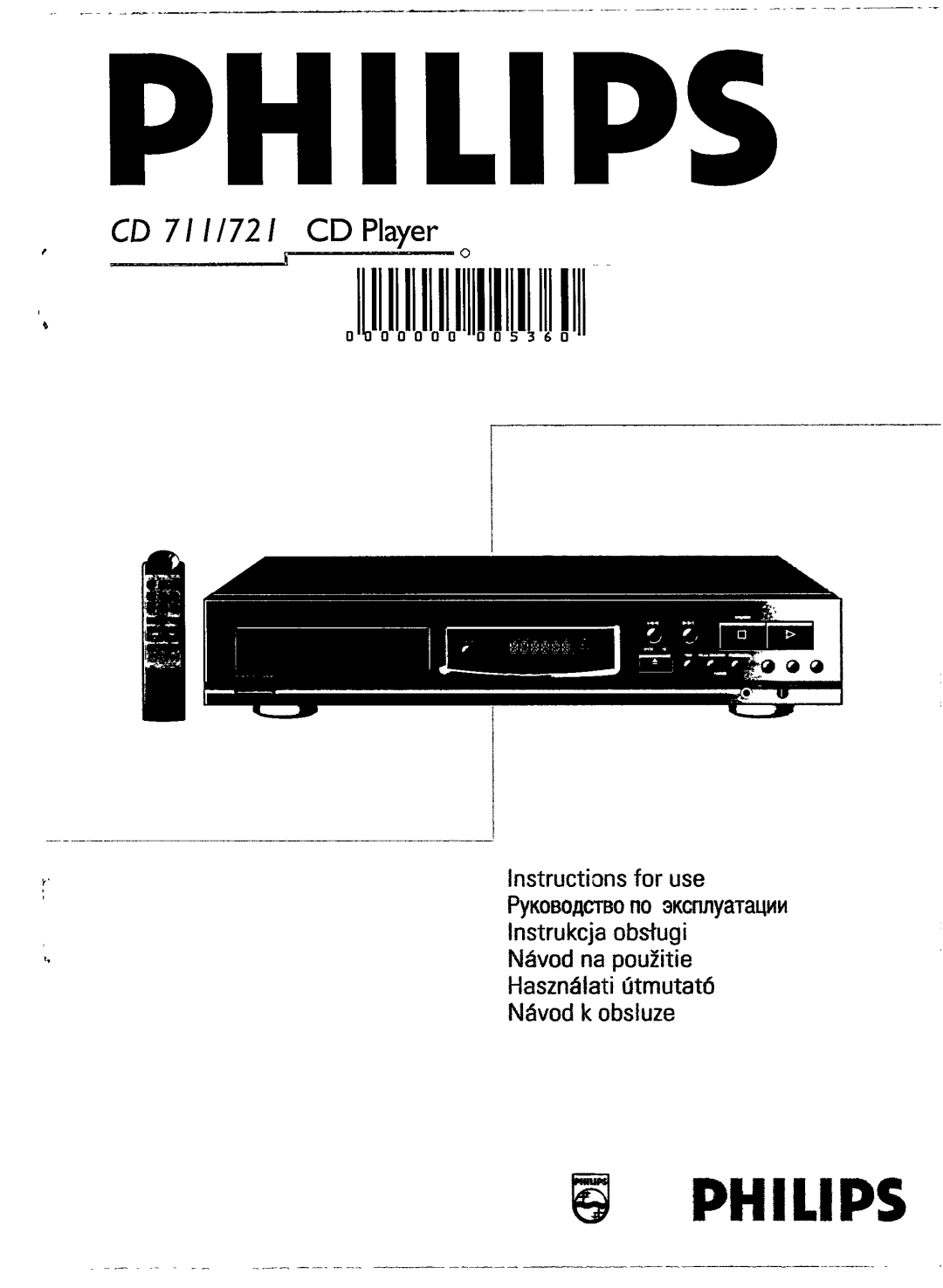 Philips CD 711, CD 721/17 manual 