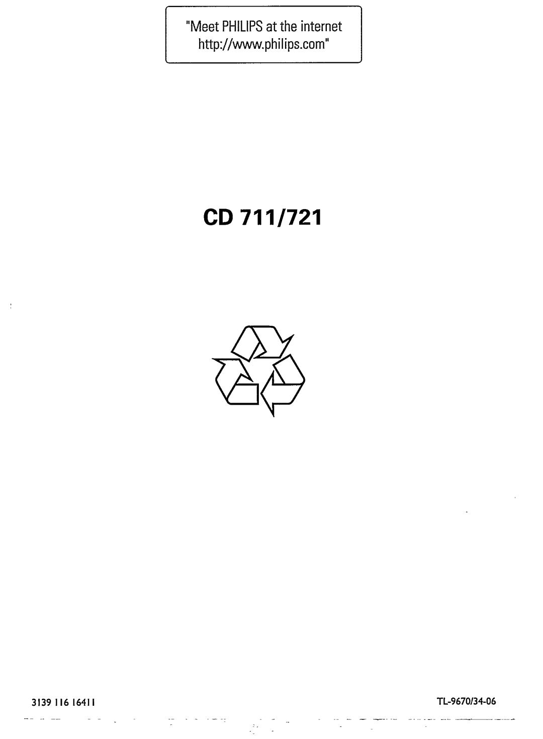 Philips CD 721/17, CD 711 manual 