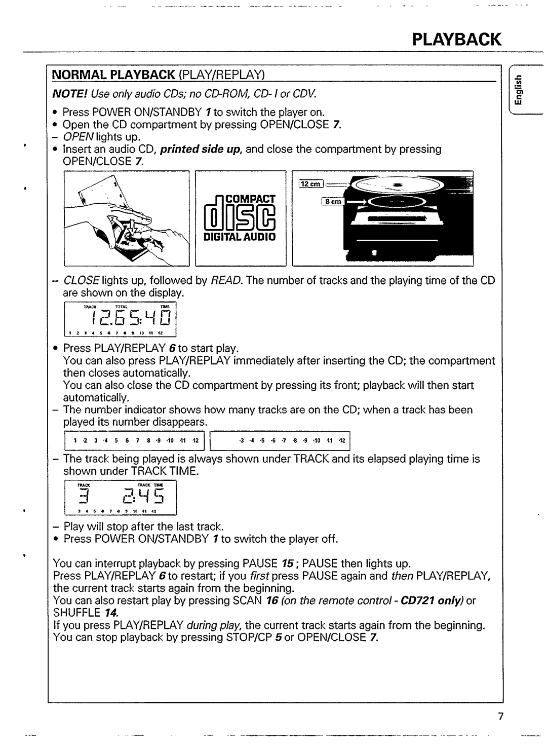 Philips CD 711, CD 721/17 manual 