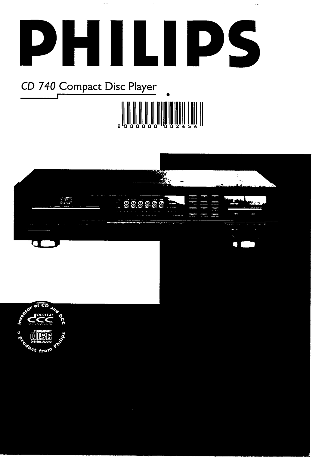 Philips CD740/05B, CD 740 manual 