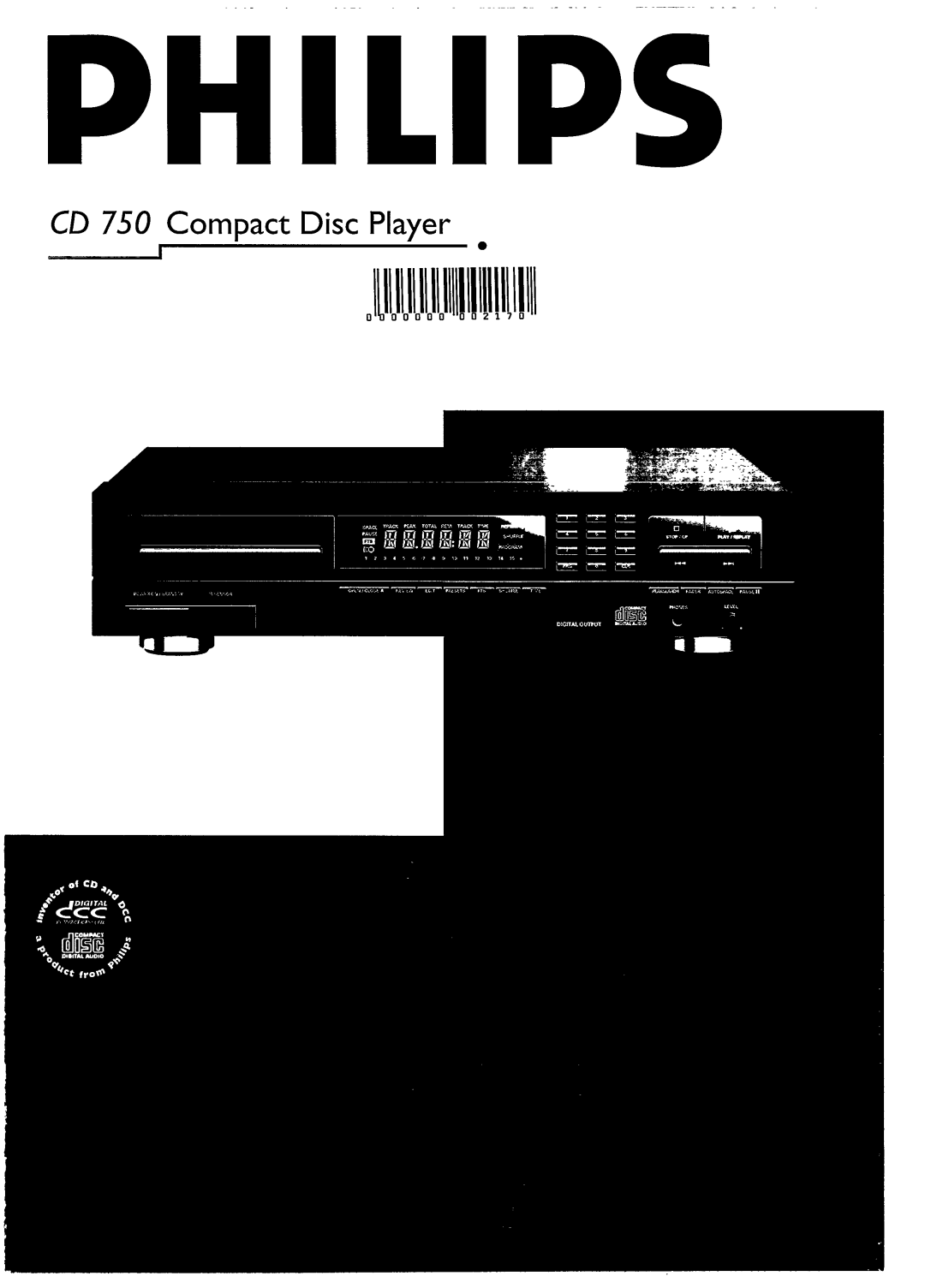 Philips CD 750/00B manual 