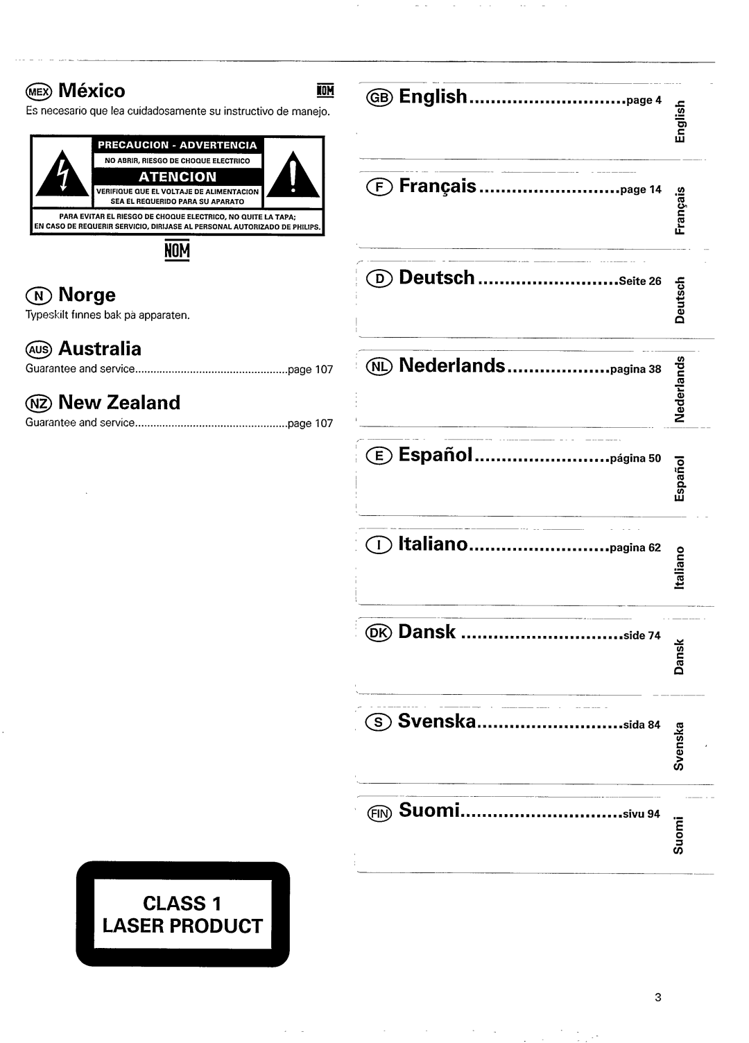 Philips CD 750/00B manual 