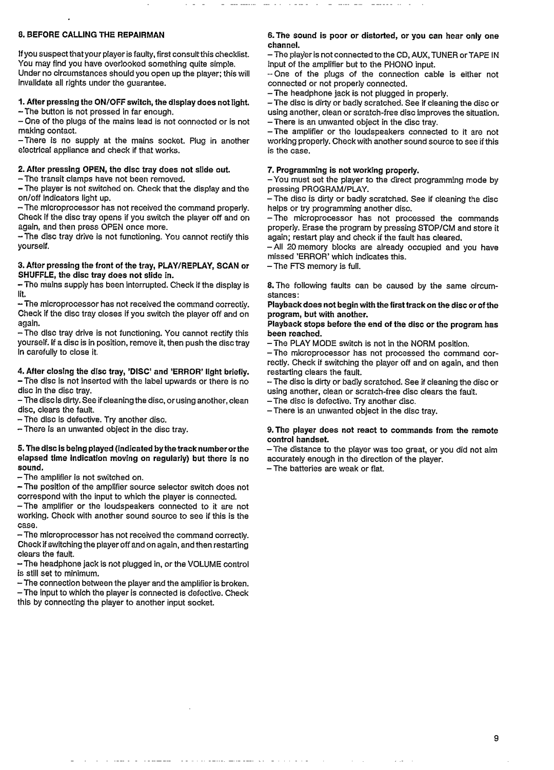 Philips CD 880 manual 