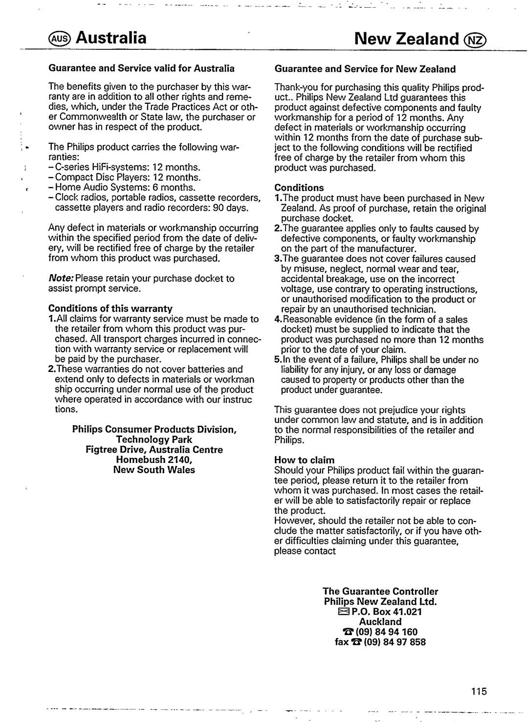 Philips CD 911 manual 